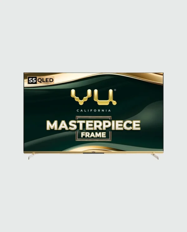 Vu 139cm (55 inches) Masterpiece Frame Series 4K QLED TV 55MASTERPIECE (Armani Gold)