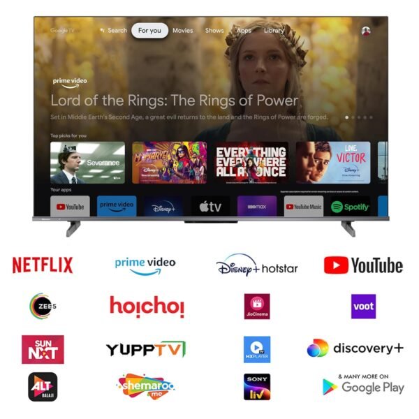 Hisense 139 cm (55 inches)  4K Ultra HD Smart Google QLED TV - Image 3