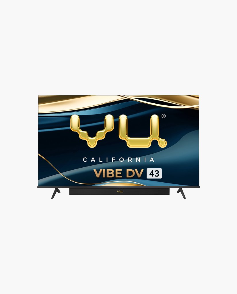 Vu 108cm (43 inches) Vibe Series 4K QLED Smart Google TV 43VIBE-DV