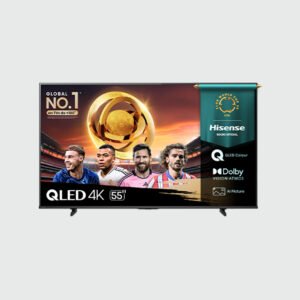 Hisense 139 cm (55 inches)  4K Ultra HD Smart Google QLED TV