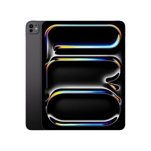 Apple iPad Pro 13″ (M4): Ultra Retina XDR Display, 256GB, Landscape 12MP Front Camera / 12MP Back Camera, LiDAR Scanner, Wi-Fi 6E, Face ID, All-Day Battery Life, Standard Glass — Cellular Space Black - Image 2
