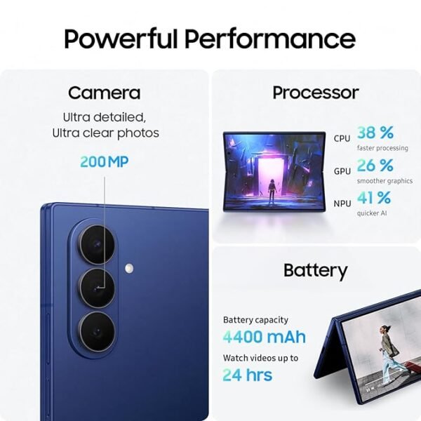 Samsung Galaxy Z Fold7 5G Smartphone with Galaxy AI (12GB RAM, 512GB Storage), Ultra Sleek Design with 200MP Camera, Powerful Snapdragon 8 Elite, Google Gemini - Image 2