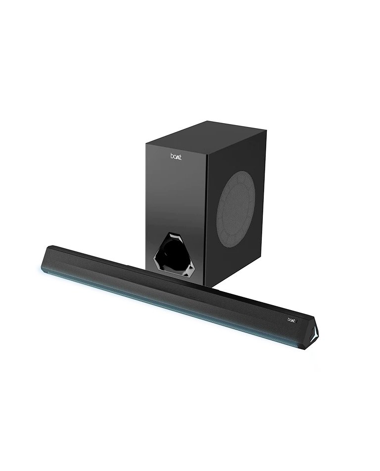 Boat Aavante Bar Stark Bluetooth Soundbar with 160W RMS Boat Signature Sound, 2.1 Channel w/Wireless Subwoofer,Multi-Connectivity Modes,BT v5.3,EQ Modes & Remote Control(Premium Black)