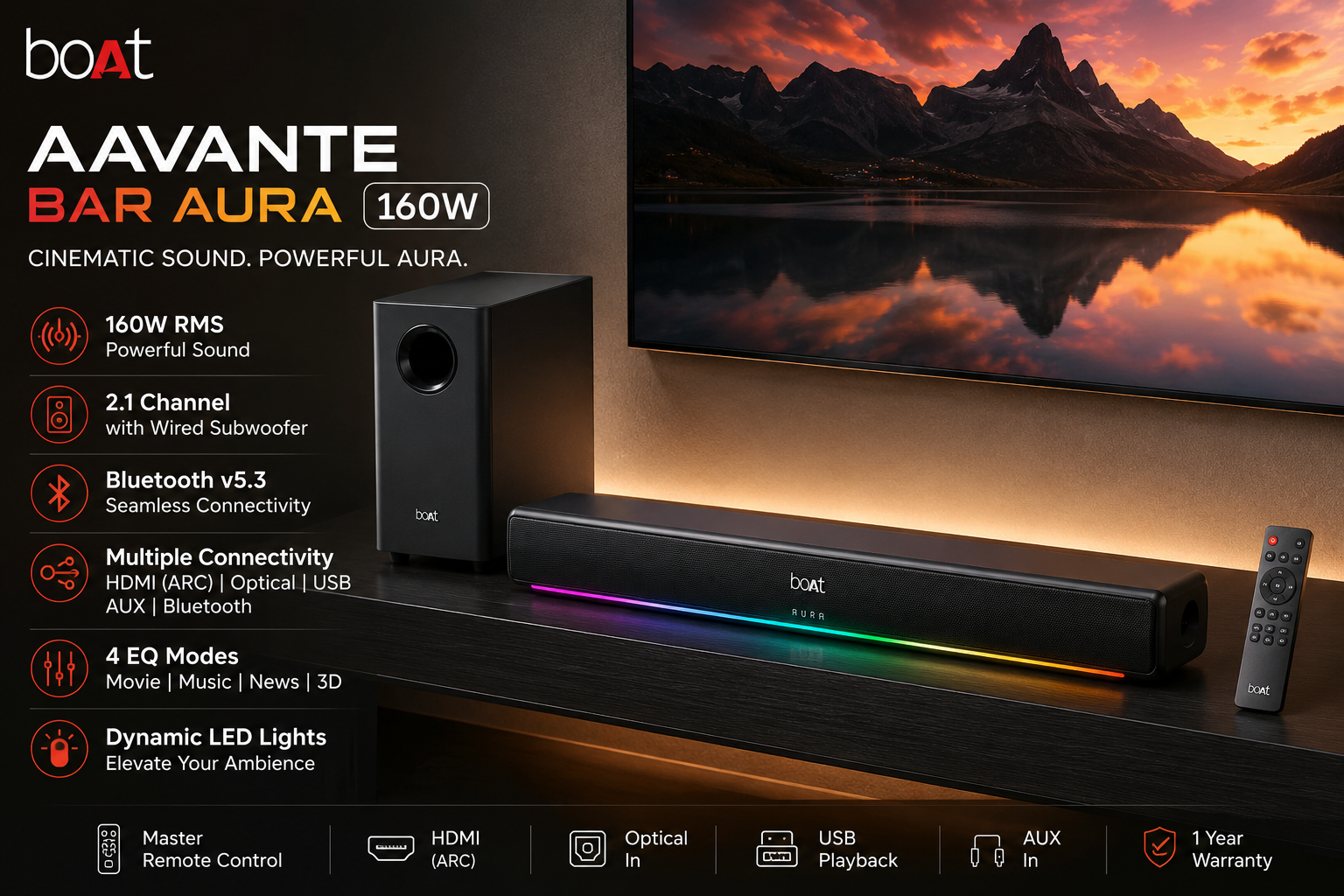BOAT AAVANTE BAR AURA(160W)