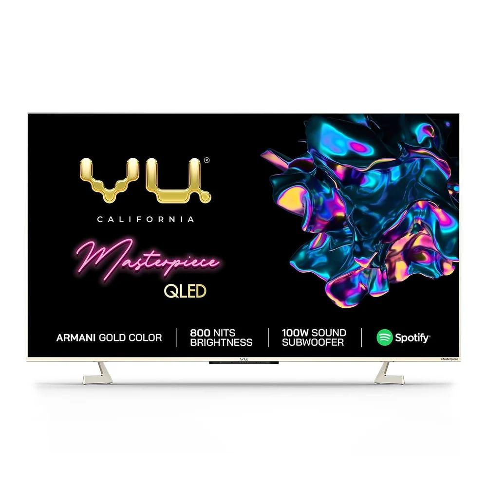65-inch 4K QLED display with vibrant colors and sharp details
